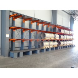 Rayonnages cantilevers lourds simple face
